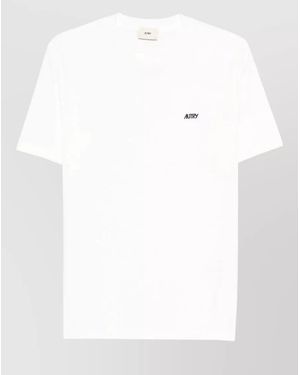Autry Logo Crewneck T Shirt Regular Fit - White