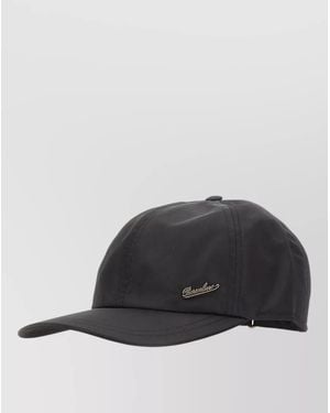Borsalino Hiker Baseball Cap Curved Brim Rain - Black