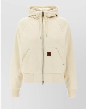 Carhartt 'Eldon' Hoodie Featuring Front Pockets - Natural
