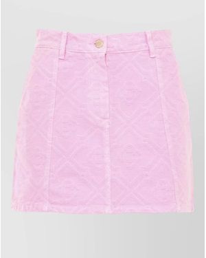 CASABLANCA Monogram Mini Skirt - Pink