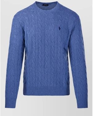 Ralph Lauren Cashmere Wool Crew Neck Sweater - Blue