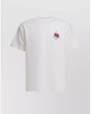 Carhartt Crew Neck Graphic Print Short Sleeves - White