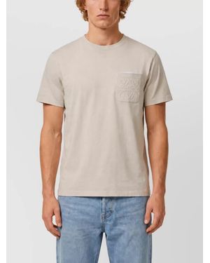 Loewe Regular-Fit Cotton-Blend T-Shirt - Gray