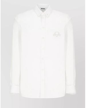 Moschino Casual Button-Down Collar Short Sleeves Shirt - White