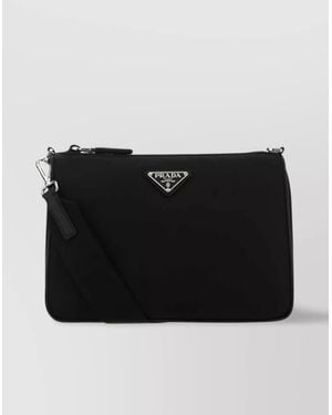 Prada Crossbody Bag Nylon Adjustable Strap - Black