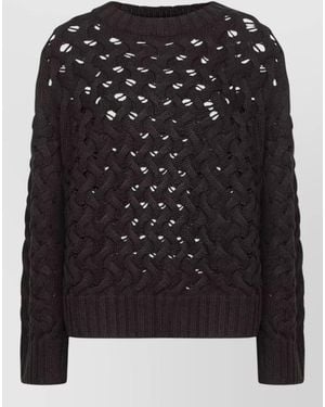 P.A.R.O.S.H. Wool Sweatshirt - Black