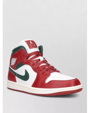 Nike Low Top Trainers Perforated Toe Contrast Panels - Red