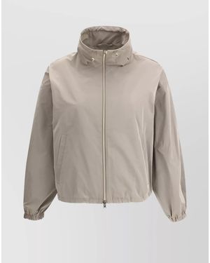Herno Functional Waterproof Jacket With Adjustable Collar - Grey