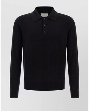 Saint Laurent Wool Polo Shirt - Blue