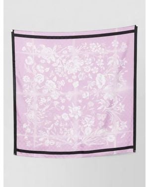 Gucci Silk Printed Scarf - Pink