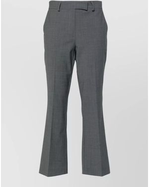DR. HOPE Flared Cropped Pants - Gray