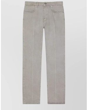 Givenchy Straight Cut Denim Pants Belt Loops - Gray
