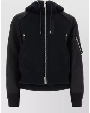 Sacai Two Tone Bomber Jacket - Black