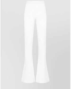Tom Ford Cashmere High-Rise Flared Trousers - White