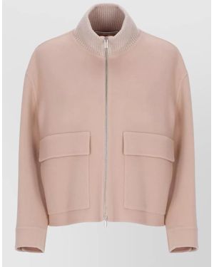 Peserico Cashmere-Blend Short Jacket - Pink