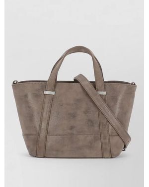 Peserico Leather Tote Bag - Brown