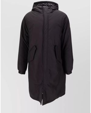 Moncler Long Down Parka - Blue