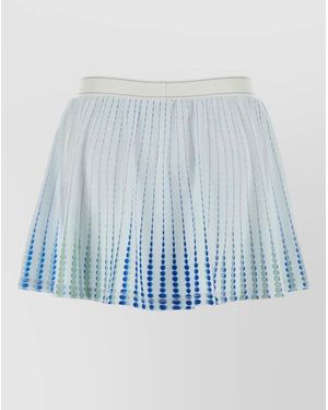 CASABLANCA Printed Pleated Skirt - Blue