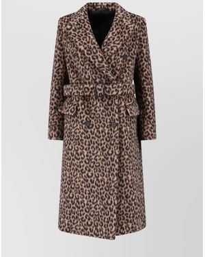 Tagliatore Faux Fur Jacket - Brown