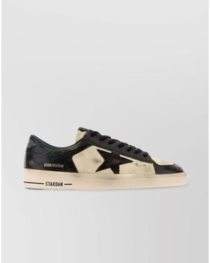 Golden Goose Leather And Suede Stardan Trainers - Multicolour