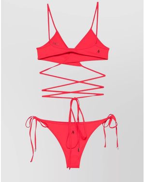 The Attico 'Estate Meravigliosa' Bikini - Red