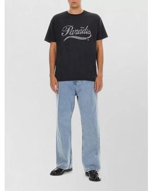 3.PARADIS Cotton T-Shirt - Blue