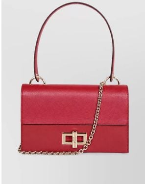 Furla 1927 Leather Shoulder Bag - Red