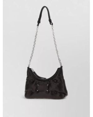 Maison Margiela Glam Slam Hobo Micro Leather Mini Bag - White