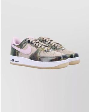 Nike Low Retro Trainers Featuring Perforated Toe - Metallic
