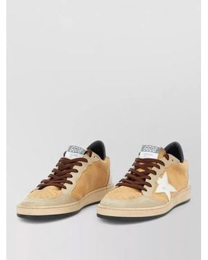 Golden Goose Leather Low-Top Trainers - Natural