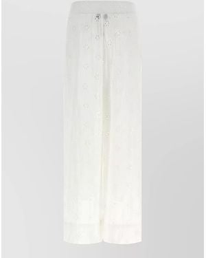 Polo Ralph Lauren Midi Skirt Wrap Design Tie Detail - White