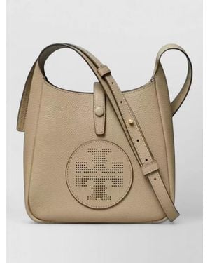 Tory Burch Miller Leather Crossbody Bag Small - Natural