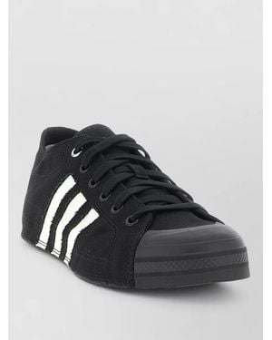 Y-3 Nizza Lace Up Low Sneakers Rubber Sole - Black