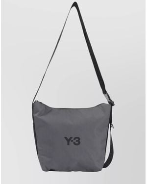 Y-3 Polyamide Crossbody Bag Adjustable Strap - Gray