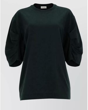 Dries Van Noten Cotton Knee-Length T-Shirt Dress - Black