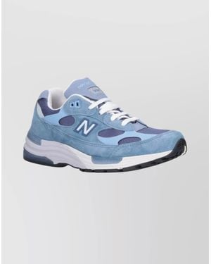 New Balance Contemporary Low Top Sneakers With Mesh Design - Blue