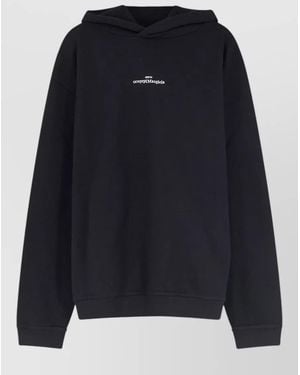 Maison Margiela Hooded Long Sleeve Regular Fit Top - Blue