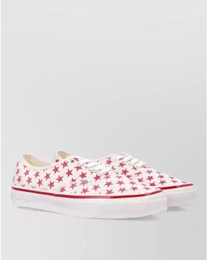 Vans Printed Canvas Lace-Up Sneakers - Pink