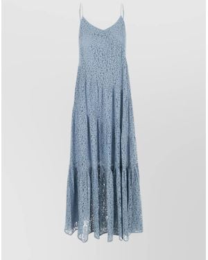 Michael Kors Lace Midi Dress - Blue