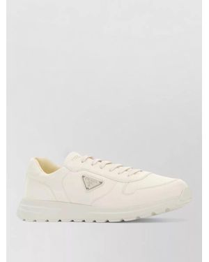 Prada Leather Prax 2.0 Low Top Trainers - Natural
