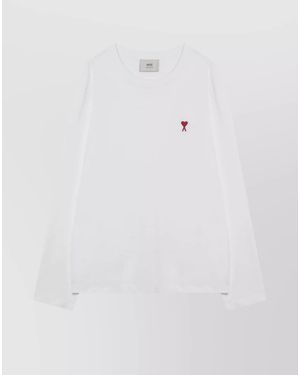 Ami Paris Cotton T-Shirt - White