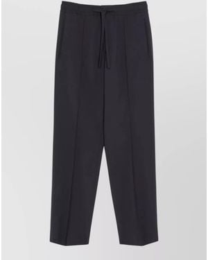 Valentino Garavani Pants Straight Leg Back And Side Pockets - Blue