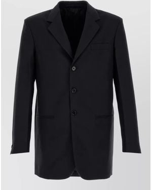 Jil Sander Single Breasted Blazer - Black