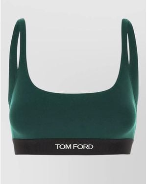 Tom Ford Stretch Modal Bandeau Bra Elastic Underband - Green