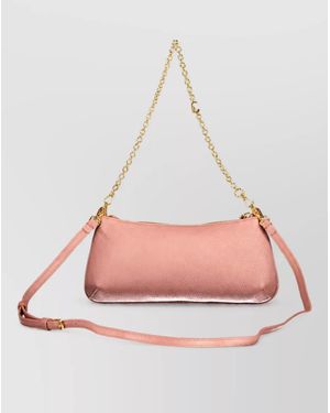 Coccinelle Leather Clutch Bag - Pink
