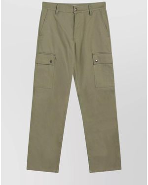 Burberry Khaki Cargo Trousers - Green