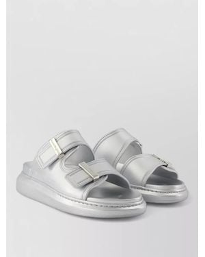 McQueen Rubber Slides - Gray