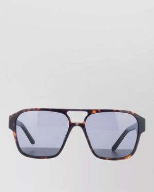 Facehide Square Sunglasses Tinted Lenses Tortoiseshell Frame - Multicolour
