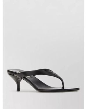Miu Miu Leather Thong Sandals Thin Straps Open Toe - Multicolour