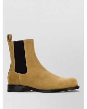 JW Anderson Suede Chelsea Ankle Boots Elastic Panels - Brown